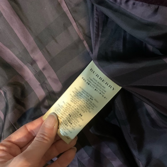Burberry London Wool Peacoat size 4 - Deep Plum - Picture 7 of 7